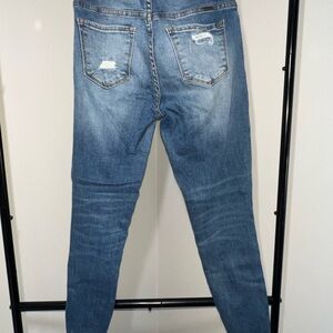 Distressed Blue Jeans